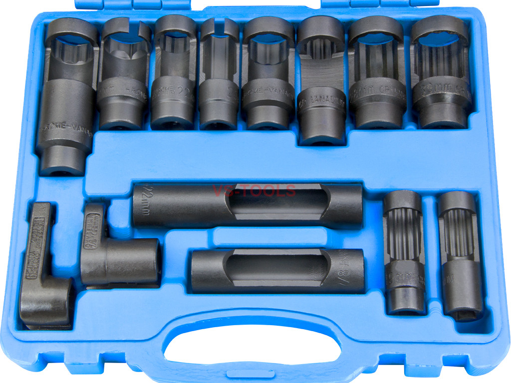 14pcs Oxygen O2 Sensor Diesel Fuel Injector Solenoid Wrench